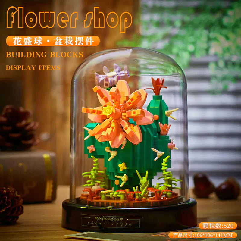 Eternal Rose Building Block Bouquet Puzzle Gift for Her