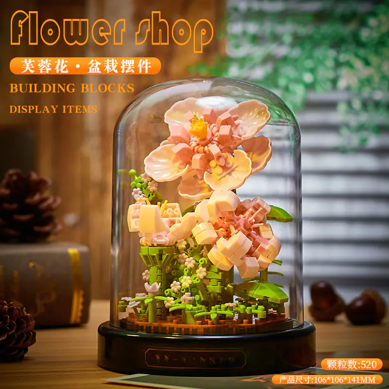 Eternal Rose Building Block Bouquet Puzzle Gift for Her