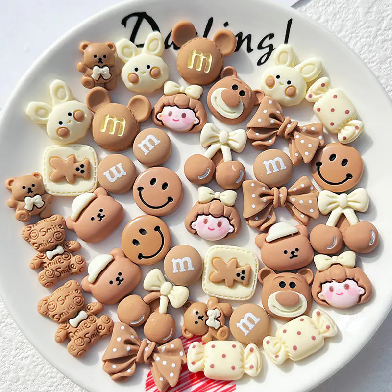 Cute Resin Accessories for DIY Phone Cases (Materials)