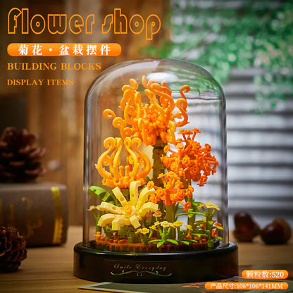 Eternal Rose Building Block Bouquet Puzzle Gift for Her