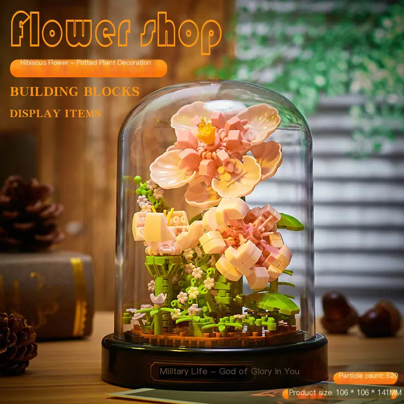 Eternal Rose Building Block Bouquet Puzzle Gift for Her