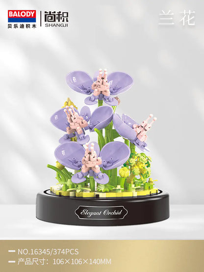 Eternal Rose Building Block Bouquet Puzzle Gift for Her