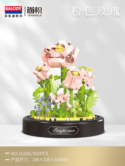 Eternal Rose Building Block Bouquet Puzzle Gift for Her